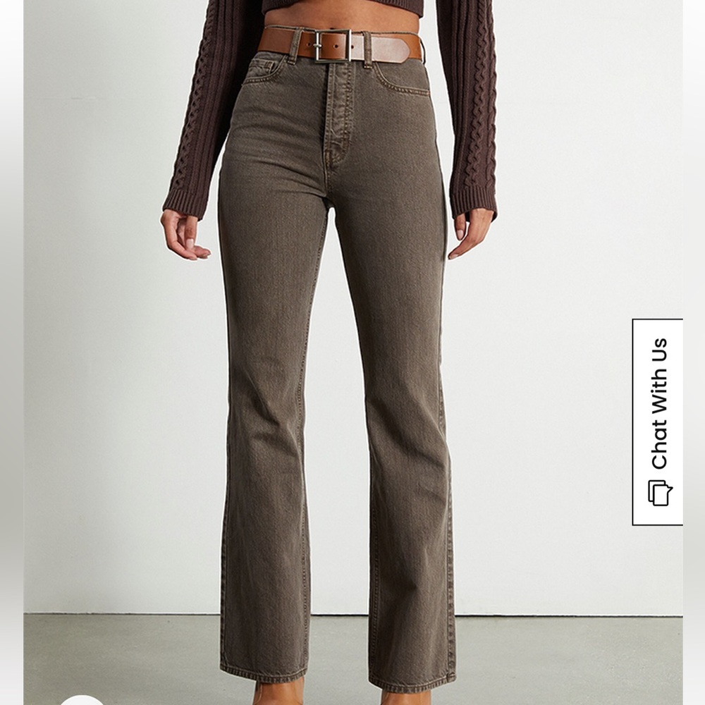 Pacsun brown high waisted bootcut jeans